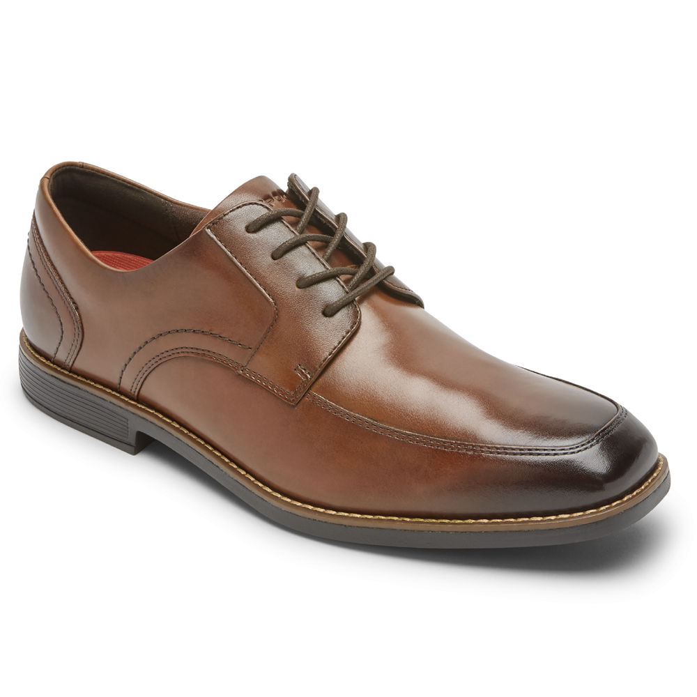 Rockport Oxfords For Mens Brown - Wighton Apron Toe - QU7091426